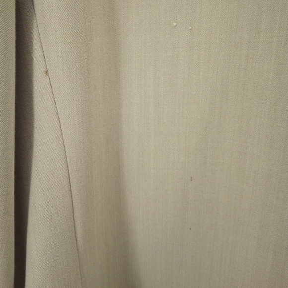 Selection de Givenchy Shearing Wool Tan Plus Size 24W Suit Jacket Skirt Vented - Picture 12 of 16